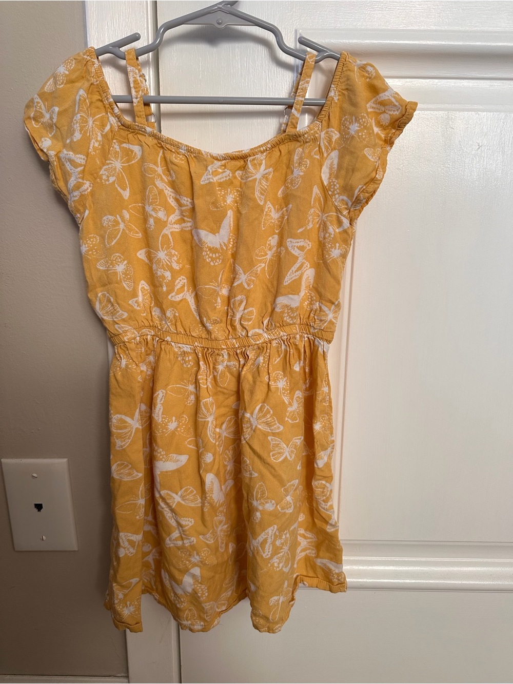 OshKosh B'gosh Yellow Butterfly Print Casual Dress